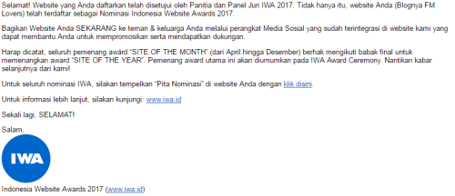 Nominasi IWA